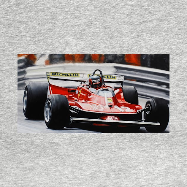 Gilles Villeneuve, Ferrari 312T4 by oleynik